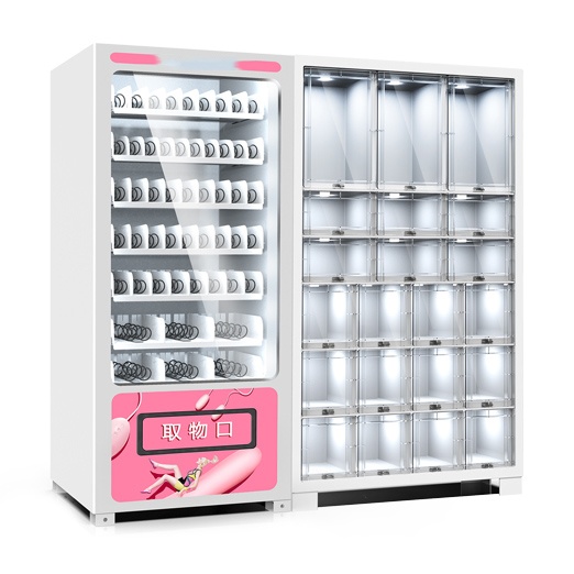 Salad touch screen refrigerated vending machine