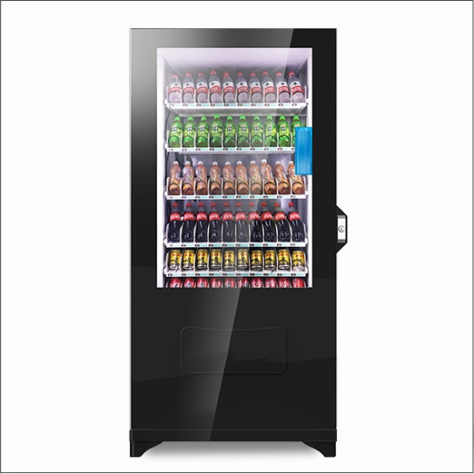 Liquid crystal advertising beverage vending machine